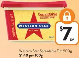 Foodworks Western Star Spreadable Tub offer