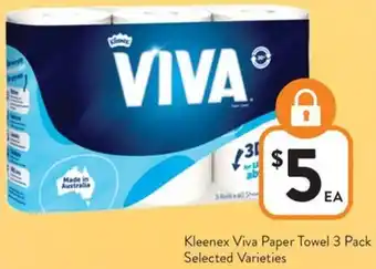 Foodworks Kleenex Viva Paper Towel offer