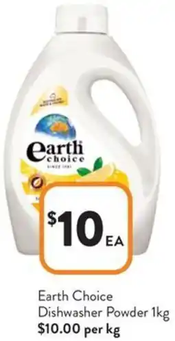 Foodworks Earth Choice Dishwasher Powder offer