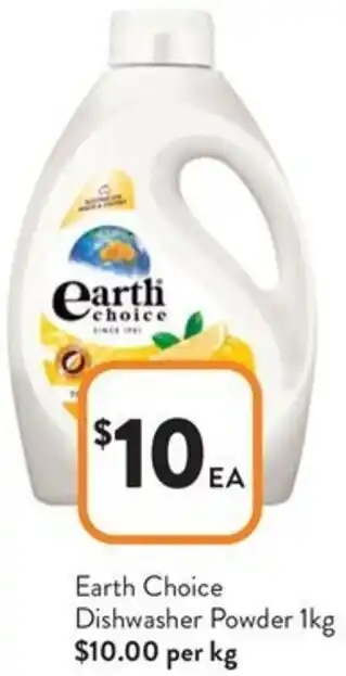 Foodworks Earth Choice Dishwasher Powder offer