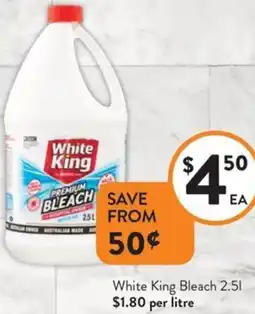 Foodworks White King Bleach offer