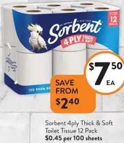 Foodworks Sorbent offer