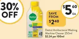 Foodworks Dettol Antibacterial Washing Machine Cleaner offer