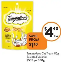 Foodworks Temptations Cat Treats offer