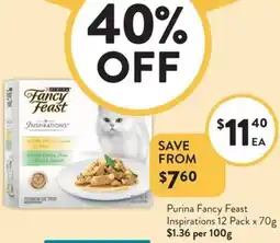 Foodworks Purina Fancy Feast Inspirations offer