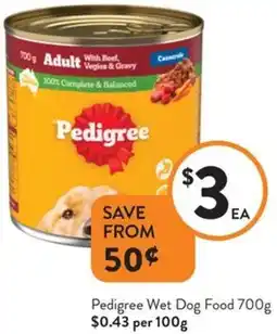 Foodworks Pedigree Wet Dog Food offer
