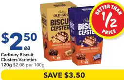 Ritchies Cadbury Biscuit Clusters offer
