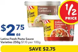 Ritchies Latina Fresh Pasta Sauce offer
