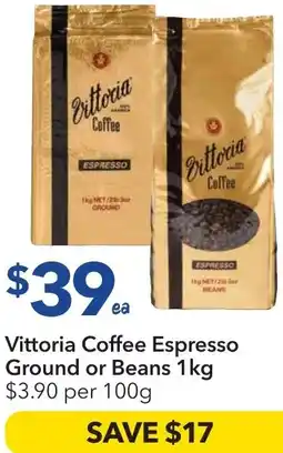 Ritchies Vittoria Coffee Espresso Ground or Beans offer