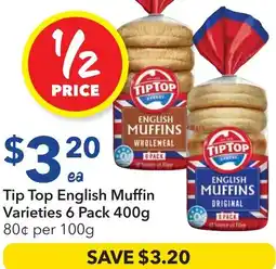 Ritchies Tip Top English Muffin offer