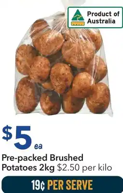 Ritchies Pre-packed Brushed Potatoes offer