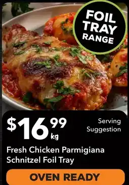 Ritchies Fresh Chicken Parmigiana Schnitzel Foil Tray offer