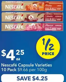 Ritchies Nescafé Capsule offer