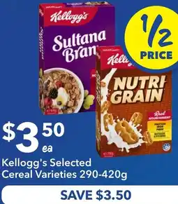 Ritchies Kellogg's Selected Cereal Varieties offer