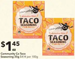 Ritchies Community Co Taco Seasoning offer