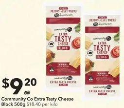 Ritchies Community Co Extra Tasty Cheese Block offer