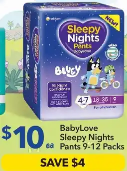 Ritchies BabyLove Sleepy Nights Pants offer