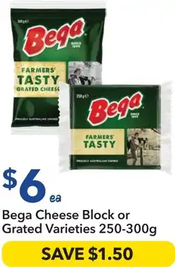 Ritchies Bega Cheese Block or Grated Varieties offer