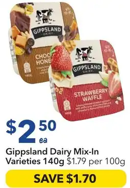 Ritchies Gippsland dairy mix-in varieties offer