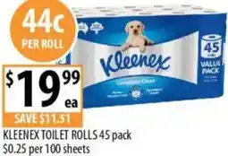 Supabarn Kleenex toilet rolls offer