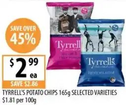 Supabarn Tyrrell's potato chips offer