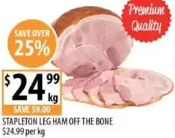 Supabarn Stapleton leg ham off the bone offer