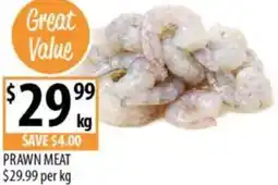 Supabarn Prawn meat offer