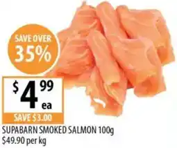 Supabarn Supabarn smoked salmon offer