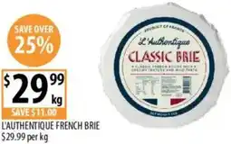 Supabarn L'authentique french brie offer