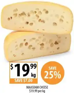 Supabarn Maasdam cheese offer