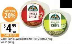Supabarn South cape flavoured cream cheese range offer