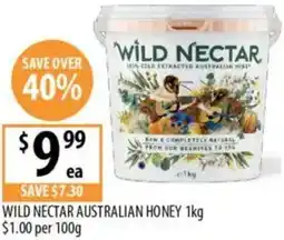 Supabarn Wild nectar australian honey offer