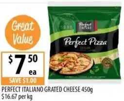 Supabarn Perfect italiano grated cheese offer
