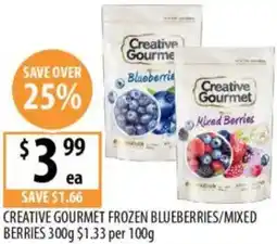 Supabarn Creative gourmet frozen blueberries/mixed berries offer