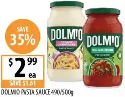 Supabarn Dolmio pasta sauce offer