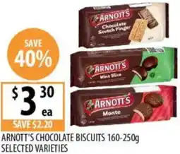 Supabarn Arnott's chocolate biscuits offer