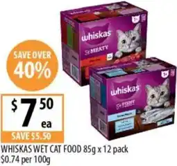 Supabarn Whiskas wet cat food offer