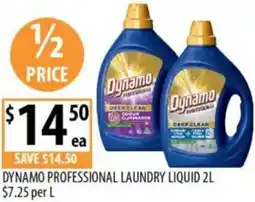 Supabarn Dynamo professional laundry liquid offer