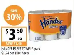 Supabarn Handee paper towel offer