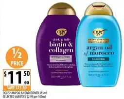 Supabarn Ogx shampoo & conditioner selected varieties offer