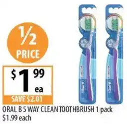 Supabarn Oral b5 way clean toothbrush offer