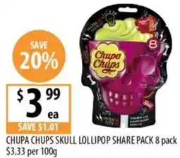 Supabarn Chupa chups skull lollipop share pack offer