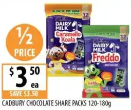 Supabarn Cadbury chocolate share packs offer