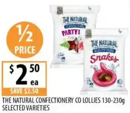 Supabarn The natural confectionery co lollies selected varieties offer