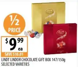 Supabarn Lindt lindor chocolate gift box selected varieties offer