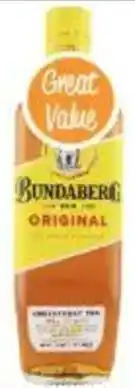 Supabarn Bundaberg rum underproof offer