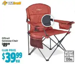 Anaconda Oztrail getaway chair offer