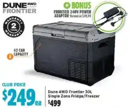 Anaconda Dune 4wd frontier single zone fridge/freezer offer