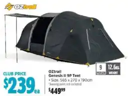 Anaconda Oztrail genesis ii 9p tent offer