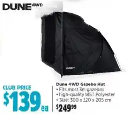 Anaconda Dune 4wd gazebo hut offer